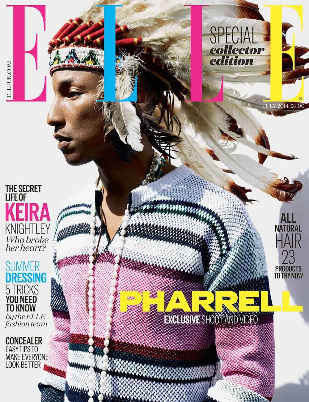 Pharrell Covers Elle UK