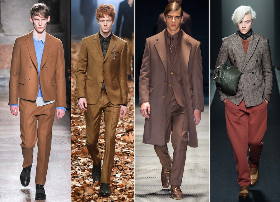 Shades Of Brown Suits - No. 21, John Varvatos,Versace, Bottega Veneta