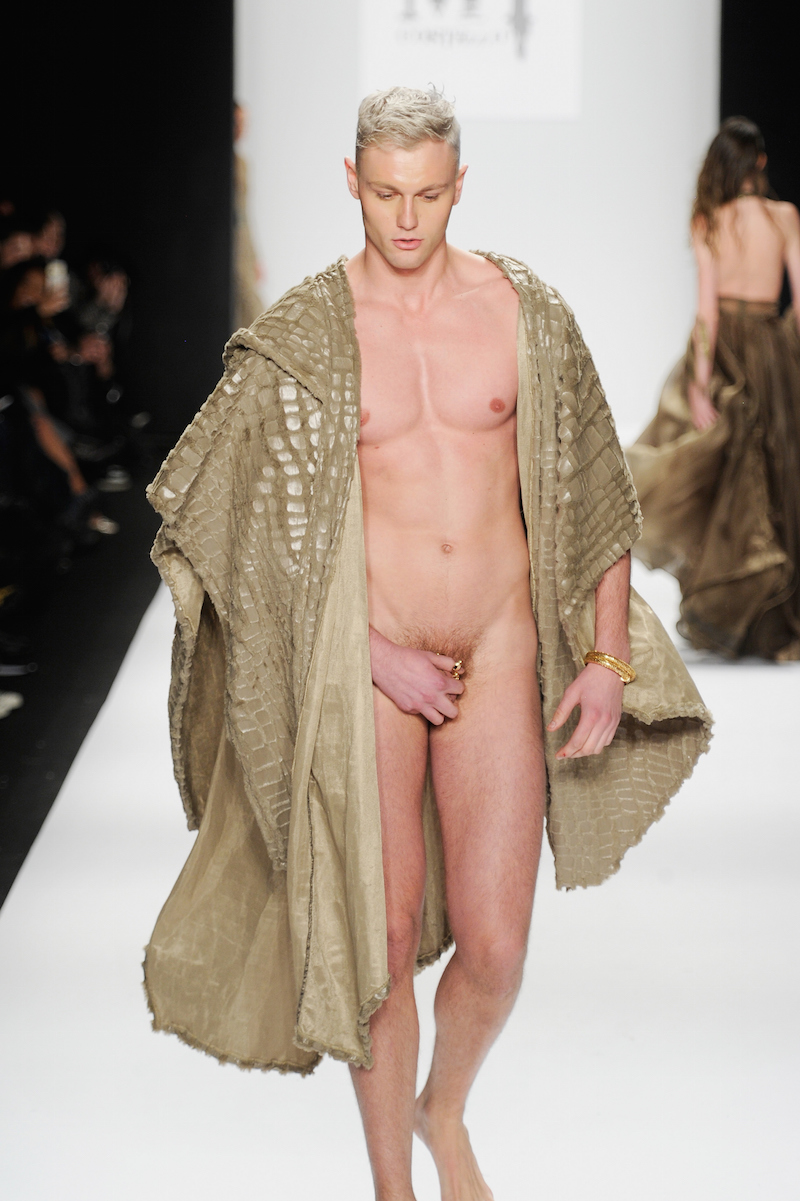 Nude male fashion show