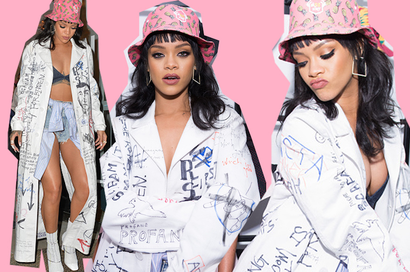 Rihanna and Billy Eilish are fans. The bucket hat, utilitarian star of '80s  cool and the '90s rave era, then picked up by Prada, is trendy again. How  to wear the look