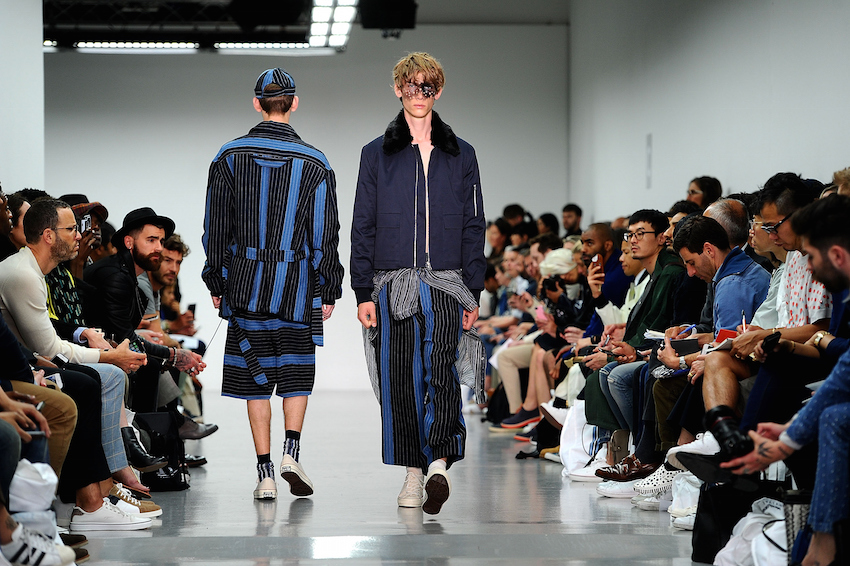 LONDON, ENGLAND - JUNE 13:  A model walks the runway at the Agi & Sam show during The London Collections Men SS16 at Victoria House on June 13, 2015 in London, England.  (Photo by Stuart C. Wilson/Getty Images)