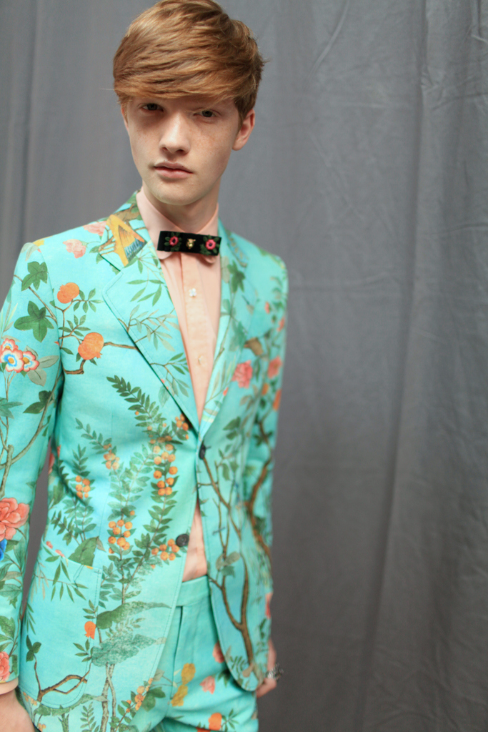 Backstage at Gucci Men's RTW Spring 2016