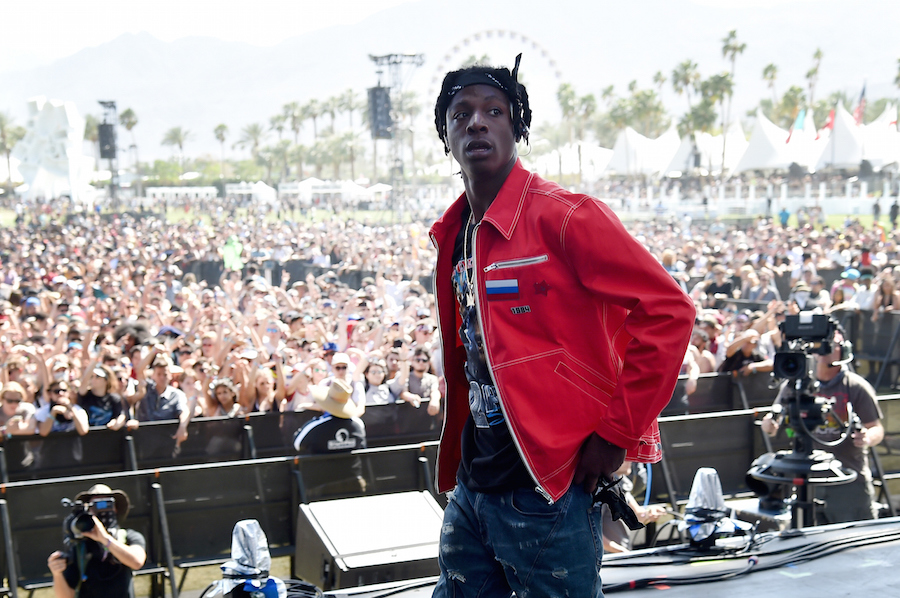 INDIO, CA - APRIL 15: Recording artist Joey Bada$$ performs onstage during day 1 of the 2016 Coachella Valley Music & Arts Festival Weekend 1 at the Empire Polo Club on April 15, 2016 in Indio, California. (Photo by Kevin Winter/Getty Images for Coachella)