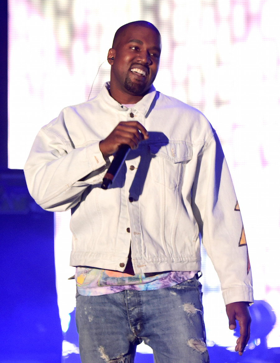 INDIO, CA - APRIL 15: Hip-hop artist Kanye West performs onstage with rapper A$AP Rocky during day 1 of the 2016 Coachella Valley Music & Arts Festival Weekend 1 at the Empire Polo Club on April 15, 2016 in Indio, California. (Photo by Frazer Harrison/Getty Images for Coachella)