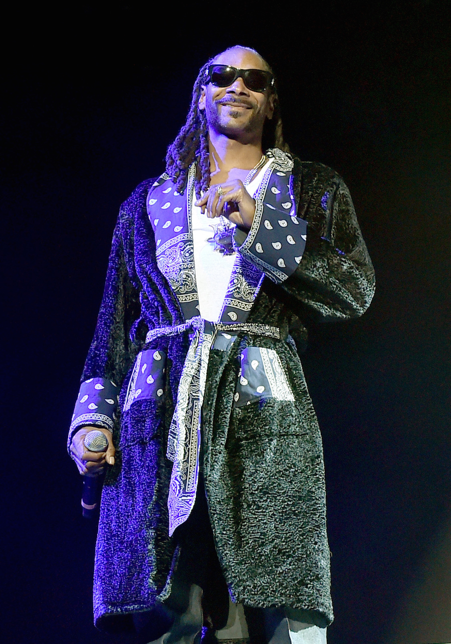 INDIO, CA - APRIL 16: Rappers Snoop Dogg and Ice Cube perform onstage during day 2 of the 2016 Coachella Valley Music & Arts Festival Weekend 1 at the Empire Polo Club on April 16, 2016 in Indio, California. (Photo by Kevin Winter/Getty Images for Coachella)