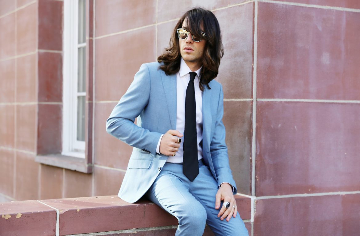 light blue suit zara